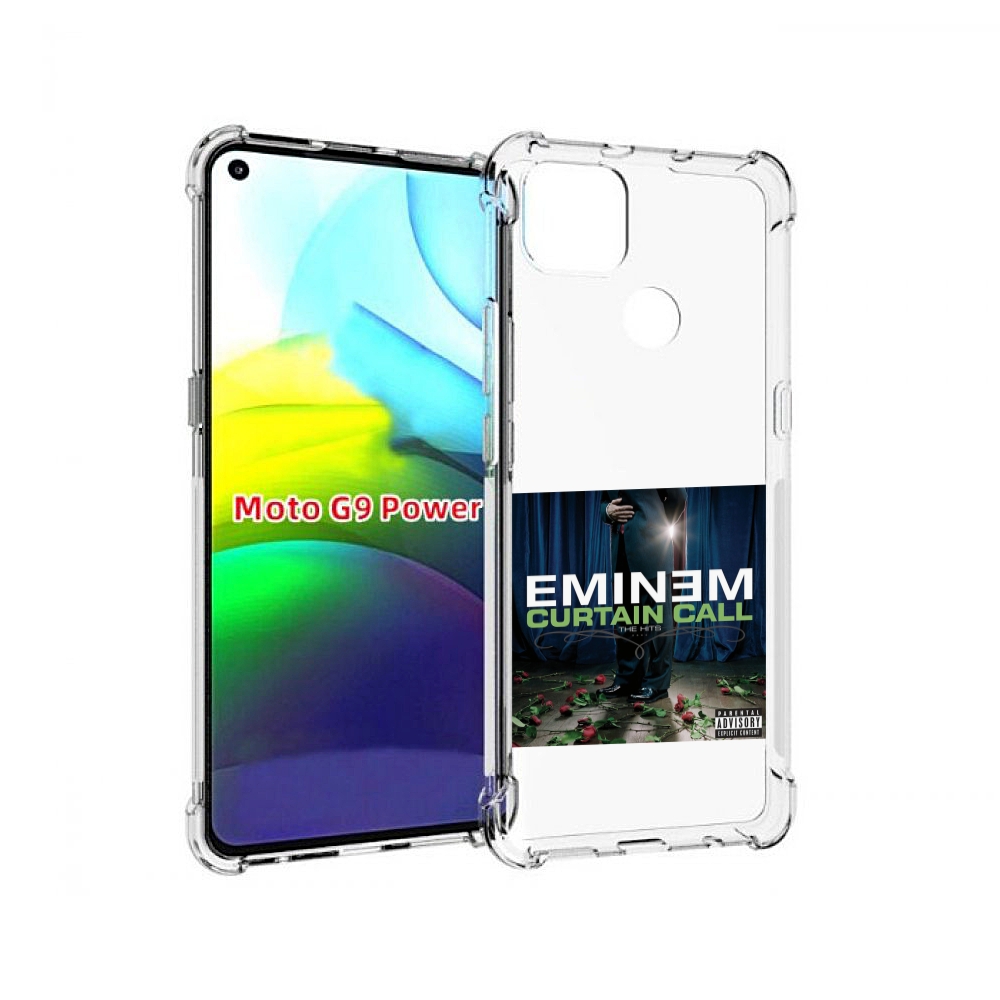

Чехол MyPads Eminem CURTAIN CALL, THE HITS для Motorola Moto G9 Power, Прозрачный, Tocco