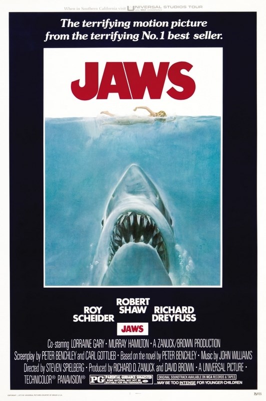 

Постер к фильму "Челюсти" (Jaws) Оригинальный 68,6x104,1 см