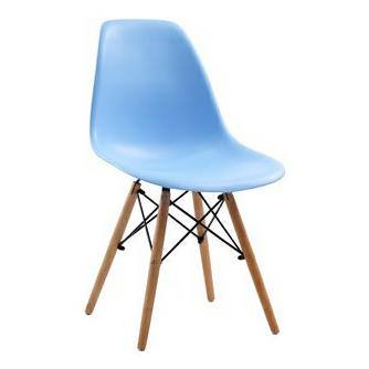 фото Стул складной stool group eames 46 х 46 х 30 см голубой