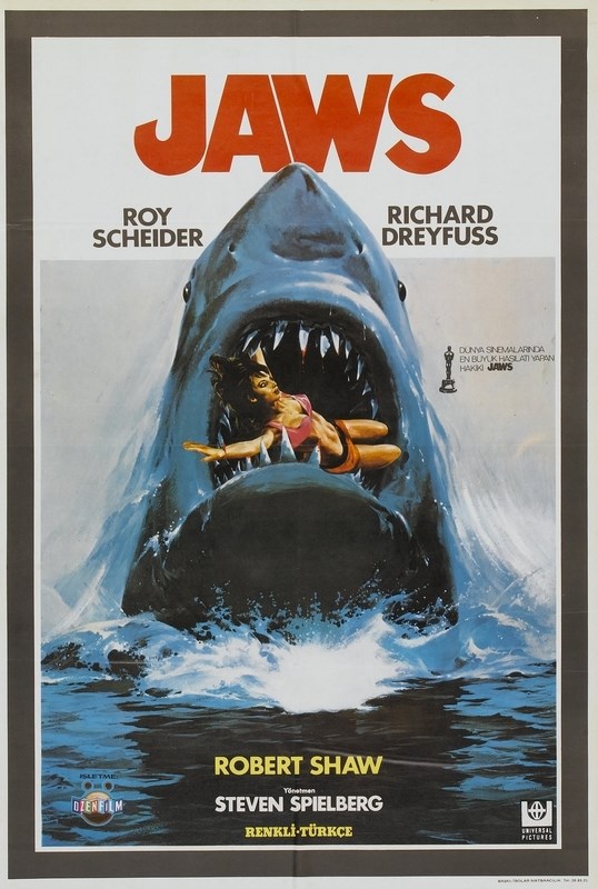 

Постер к фильму "Челюсти" (Jaws) Оригинальный 68,6x101,6 см