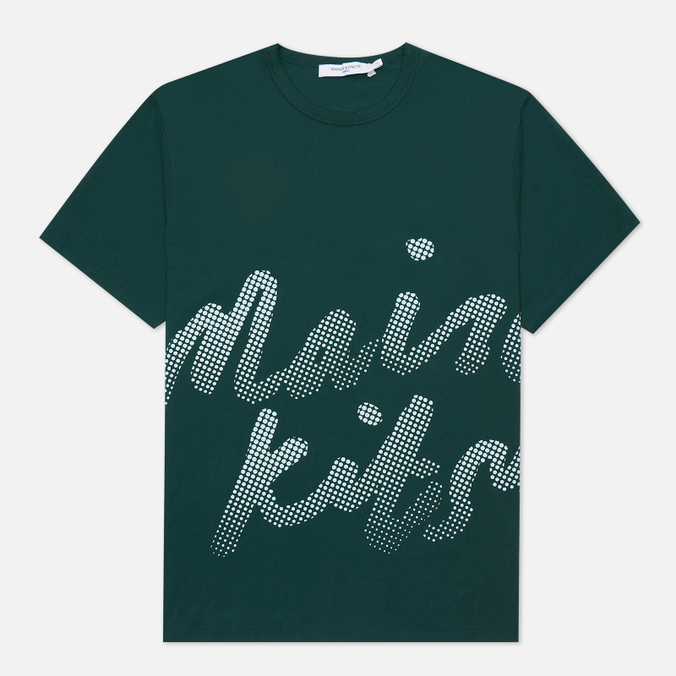 фото Футболка мужская maison kitsune hm00103kj0008 зеленая s