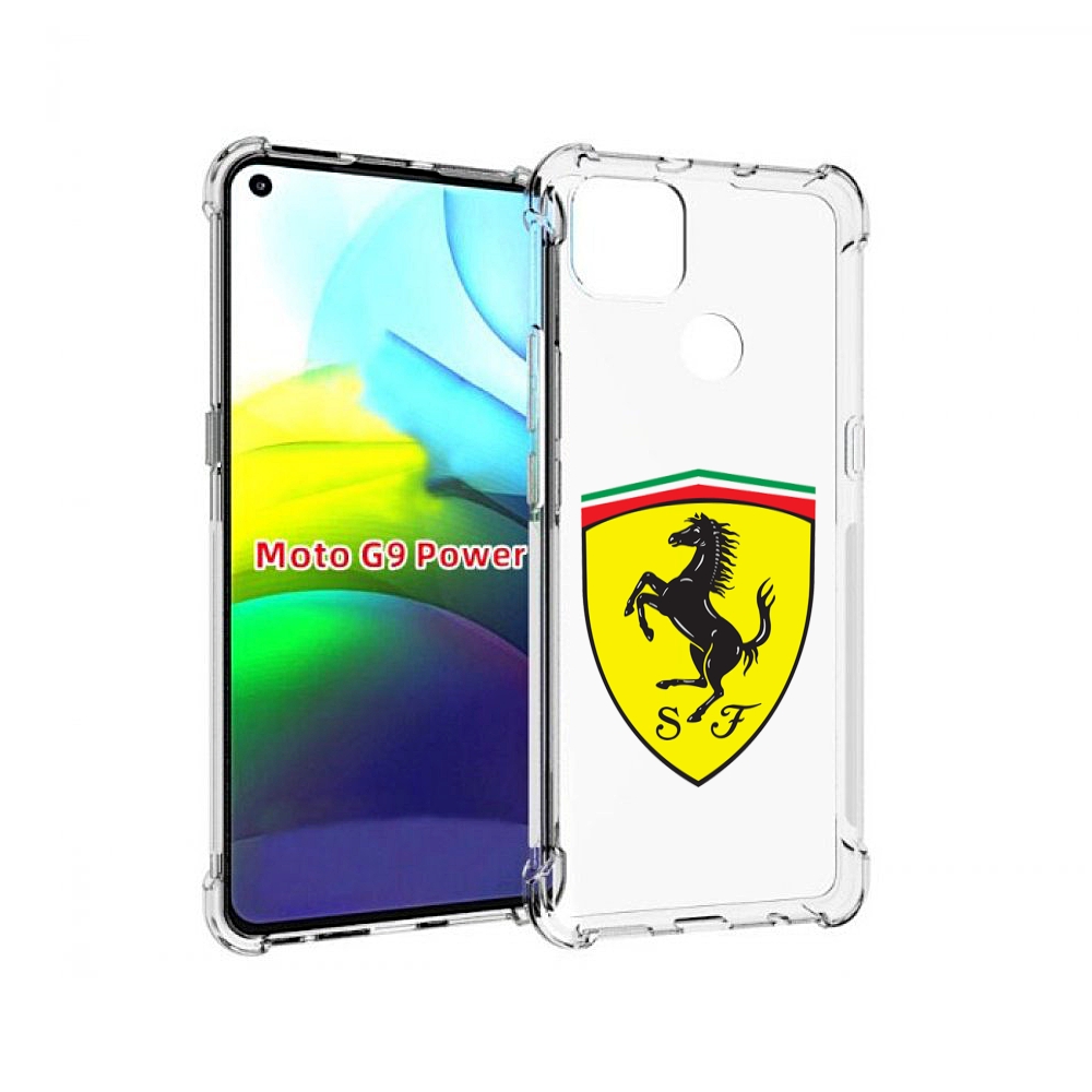 

Чехол MyPads Ferrari-3 мужской для Motorola Moto G9 Power, Прозрачный, Tocco