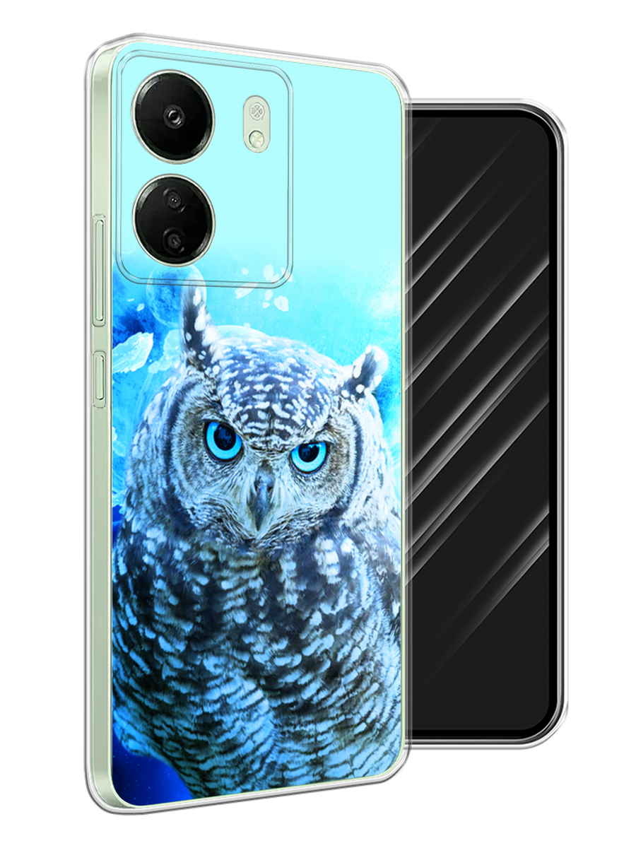 

Чехол Awog на Xiaomi Redmi 13C, Poco C65 "Сова арт 7", Синий;голубой, 320650-1