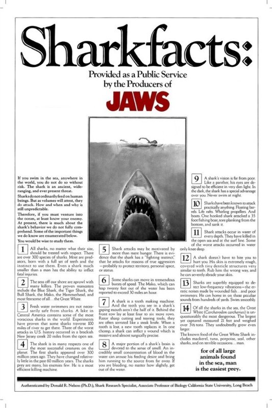 

Постер к фильму "Челюсти" (Jaws) A2