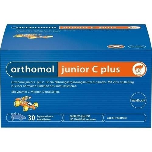 Купить Ортомолекулярный препарат Ортомол Junior C Plus таблетки жевательные 30 шт., Orthomol