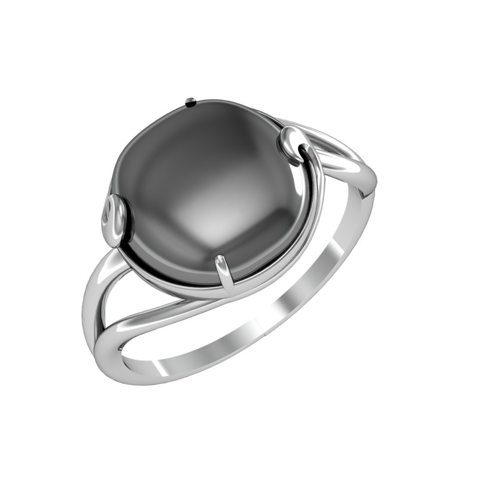 

Кольцо из серебра р. 20 ПРИВОЛЖСКИЙ ЮВЕЛИР 251236-GM, гематит, 251236-GM
