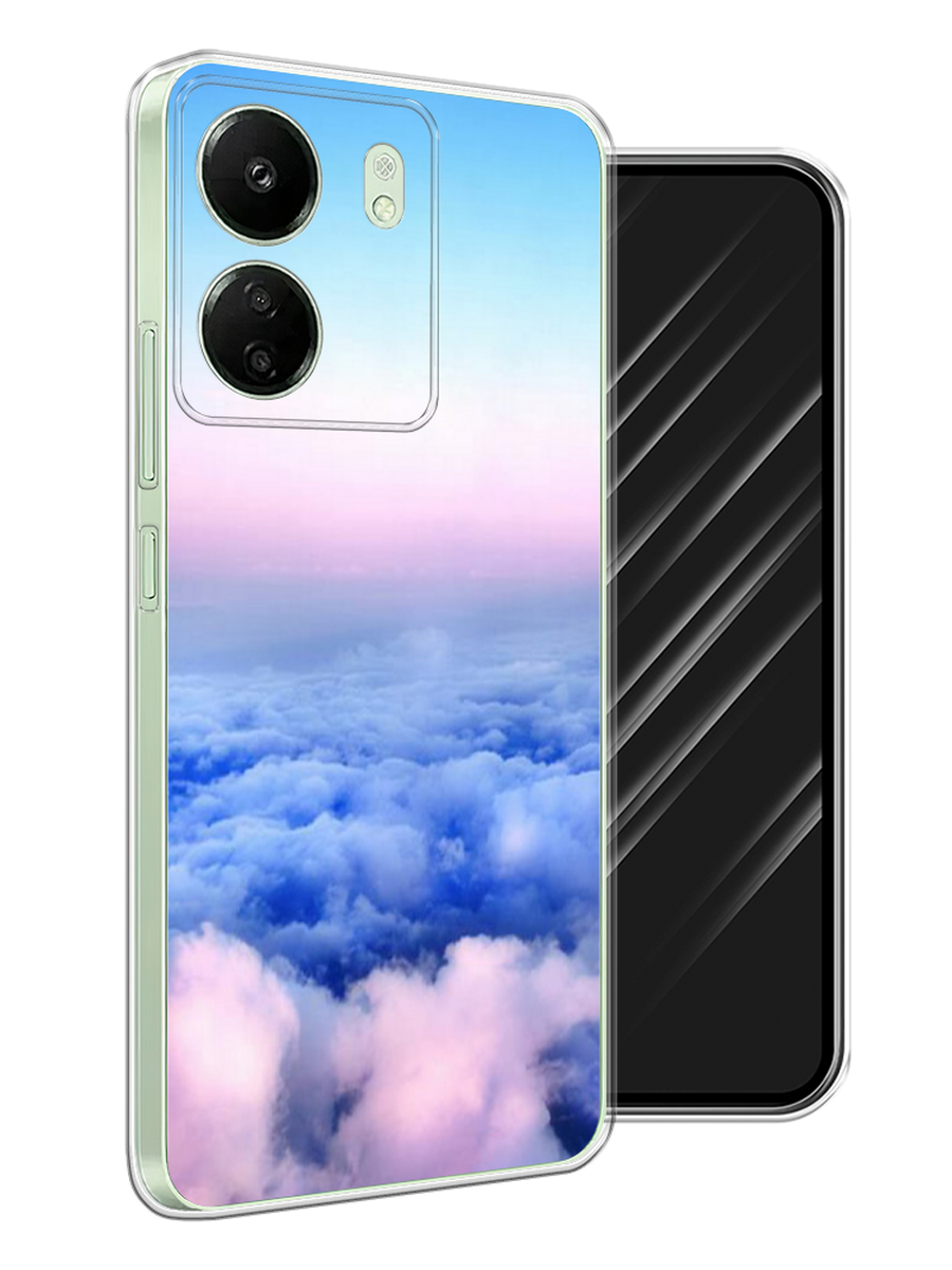 

Чехол Awog на Xiaomi Redmi 13C, Poco C65 "Облака", Голубой;розовый;бирюзовый, 320650-1