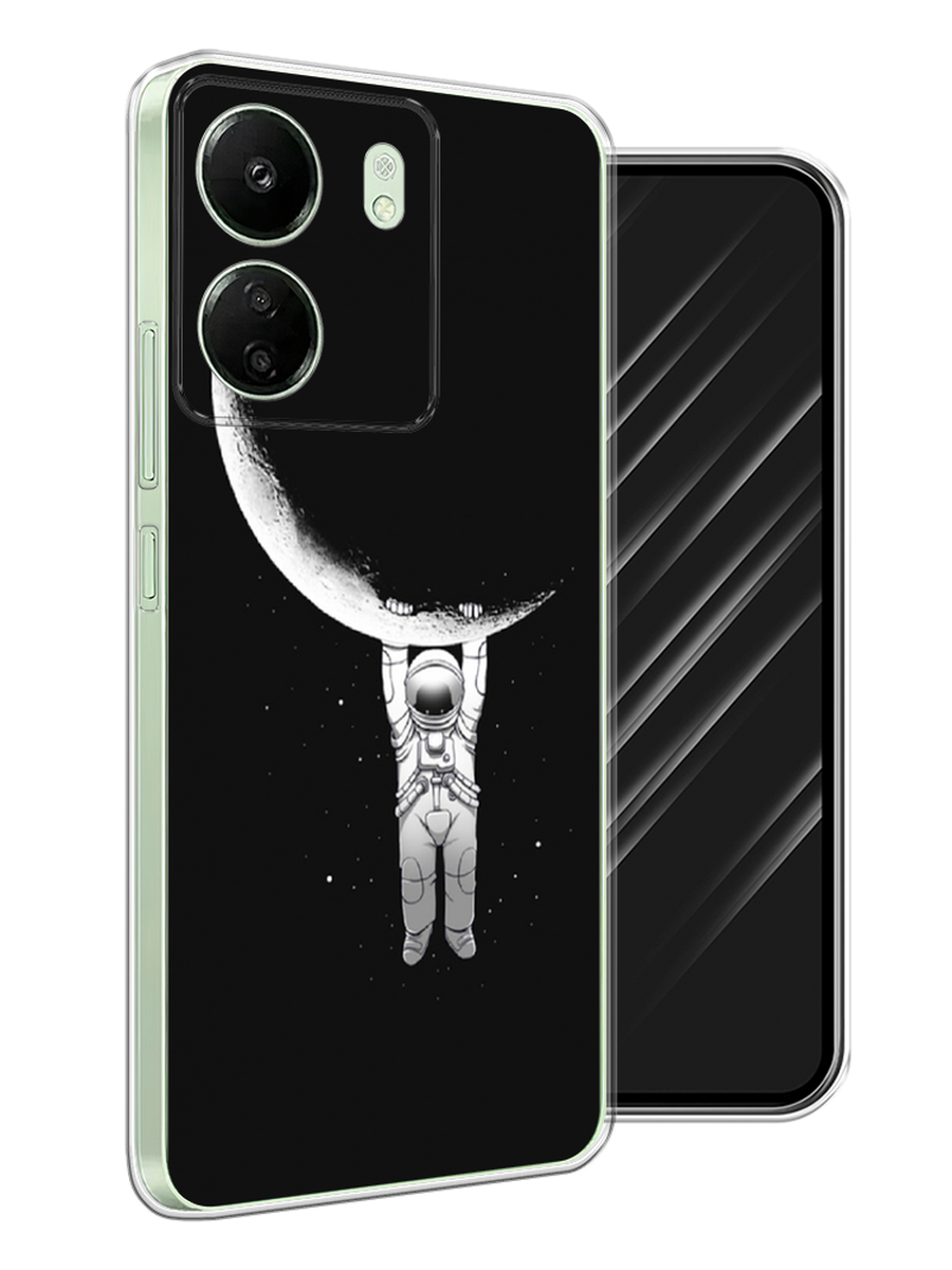 

Чехол Awog на Xiaomi Redmi 13C, Poco C65 "Космонавт", Белый;черный, 320650-1