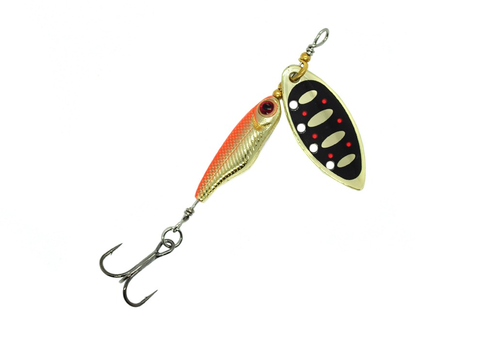 

Блесна Mottomo SPIN BLADE № 1 (6гр) # Gold-19, Золотистый, Spin blade