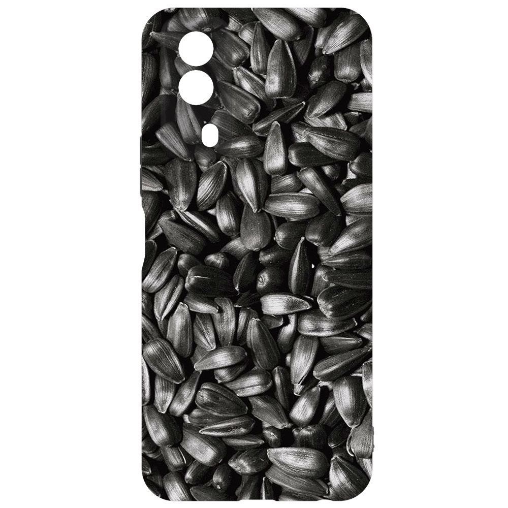 

Чехол-накладка Krutoff Soft Case Семечки для Vivo Y53s, Черный