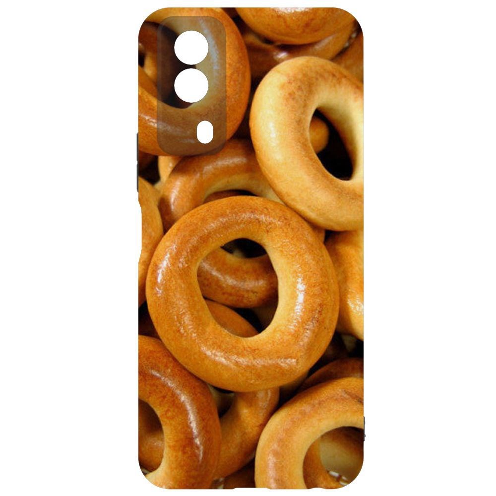

Чехол-накладка Krutoff Soft Case Сушки для Vivo Y53s, Черный