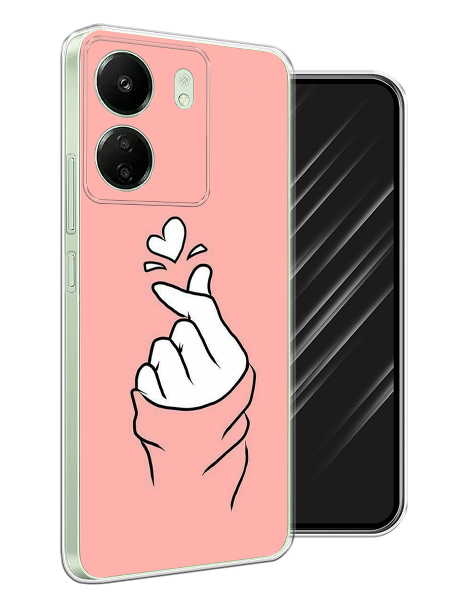 

Чехол Awog на Xiaomi Redmi 13C, Poco C65 "Любовь-щелк", Оранжевый, 320650-1