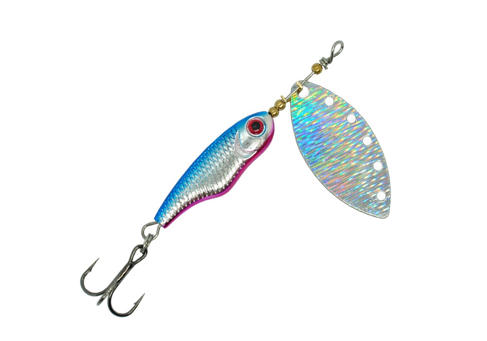 

Блесна Mottomo SPIN BLADE № 1 (6гр) # Silver / Silver, Серебристый, Spin blade