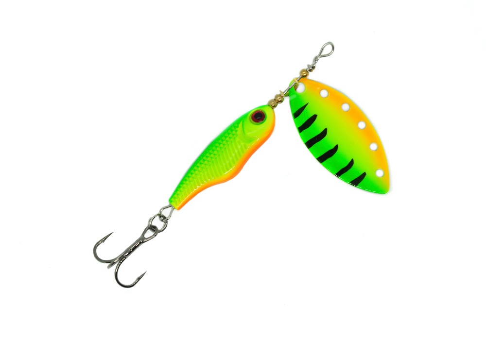 

Блесна Mottomo SPIN BLADE № 2 (9гр) # Fire Tiger, Разноцветный, Spin blade