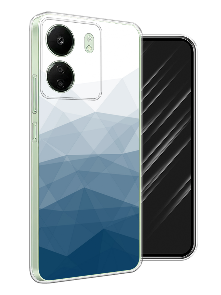 

Чехол Awog на Xiaomi Redmi 13C, Poco C65 "Абстракция небо", Синий;голубой;белый, 320650-1