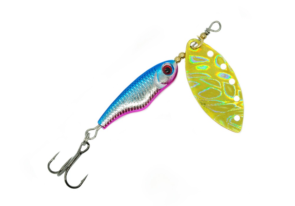 

Блесна Mottomo SPIN BLADE № 2+ (12гр) # Silver / Gold, Серебристый;золотистый, Spin blade