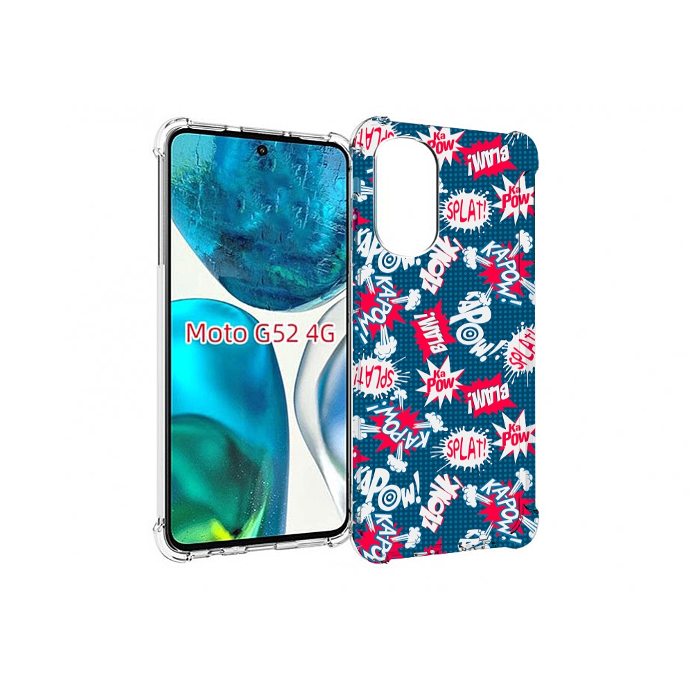 

Чехол MyPads взрывной-принт для Motorola Moto G82 / Moto G52, Прозрачный, Tocco