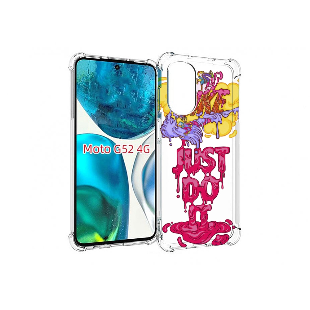

Чехол MyPads вкусный найк для Motorola Moto G82 / Moto G52, Прозрачный, Tocco