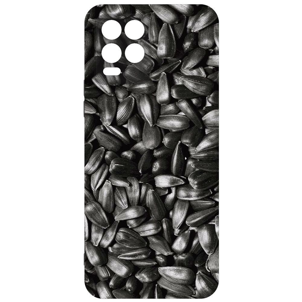 

Чехол-накладка Krutoff Soft Case Семечки для Realme 8/8 Pro 4G, Черный
