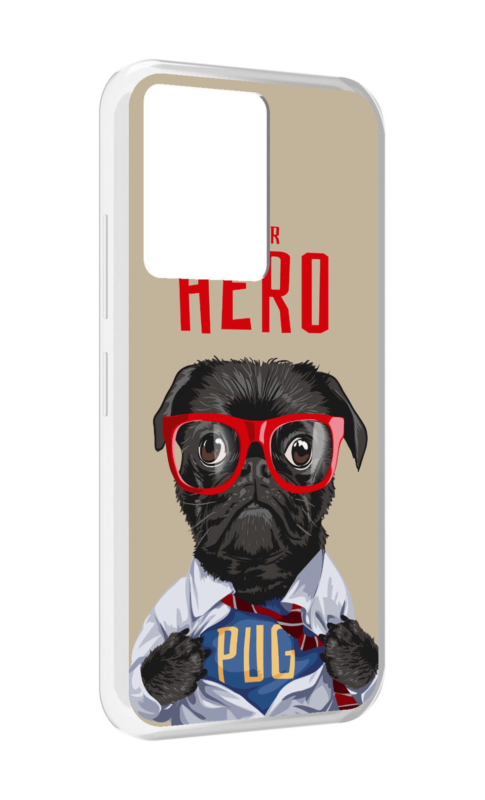 

Чехол MyPads Герой-PUG для Infinix Note 12 5G X671 / Note 12 Pro 5G, Прозрачный, Tocco