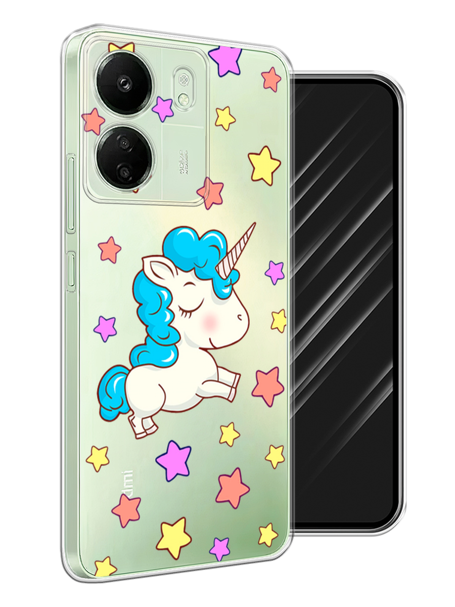 

Чехол Awog на Xiaomi Redmi 13C, Poco C65 "Звездный единорог", Голубой;фиолетовый;желтый, 320650-1