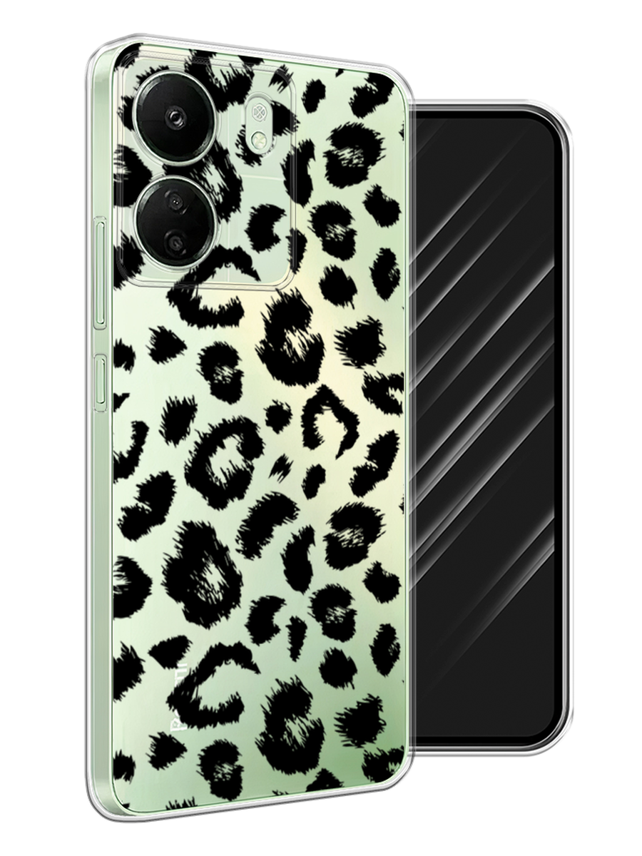 

Чехол Awog на Xiaomi Redmi 13C, Poco C65 "Окрас леопарда фон", Черный, 320650-1