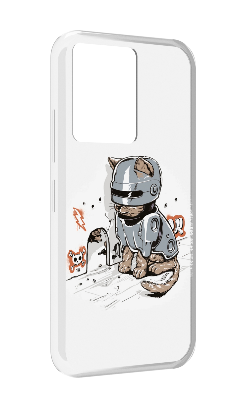 

Чехол MyPads Грозный кот для Infinix Note 12 5G X671 / Note 12 Pro 5G, Прозрачный, Tocco