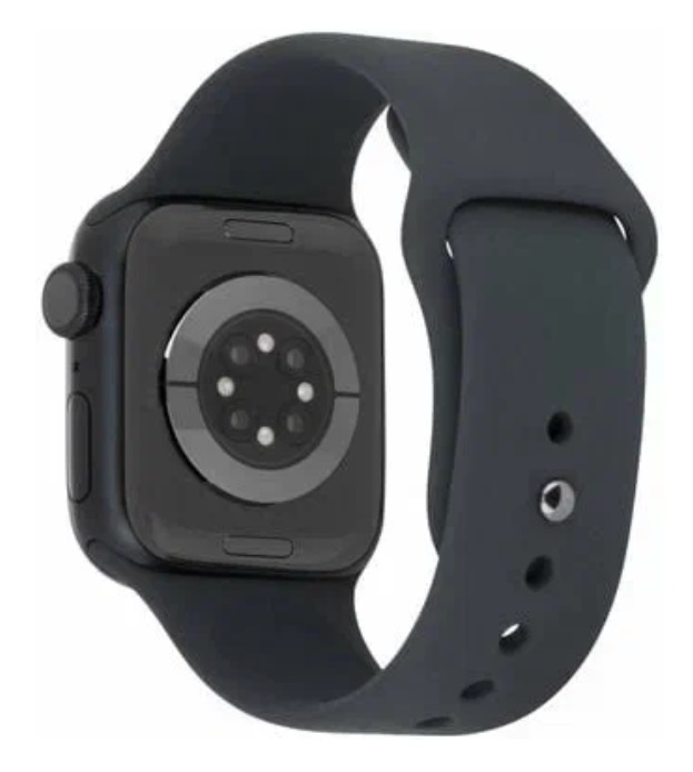 Смарт-часы Apple Watch Series 8 черные 45 мм M-L спортивный ремешок