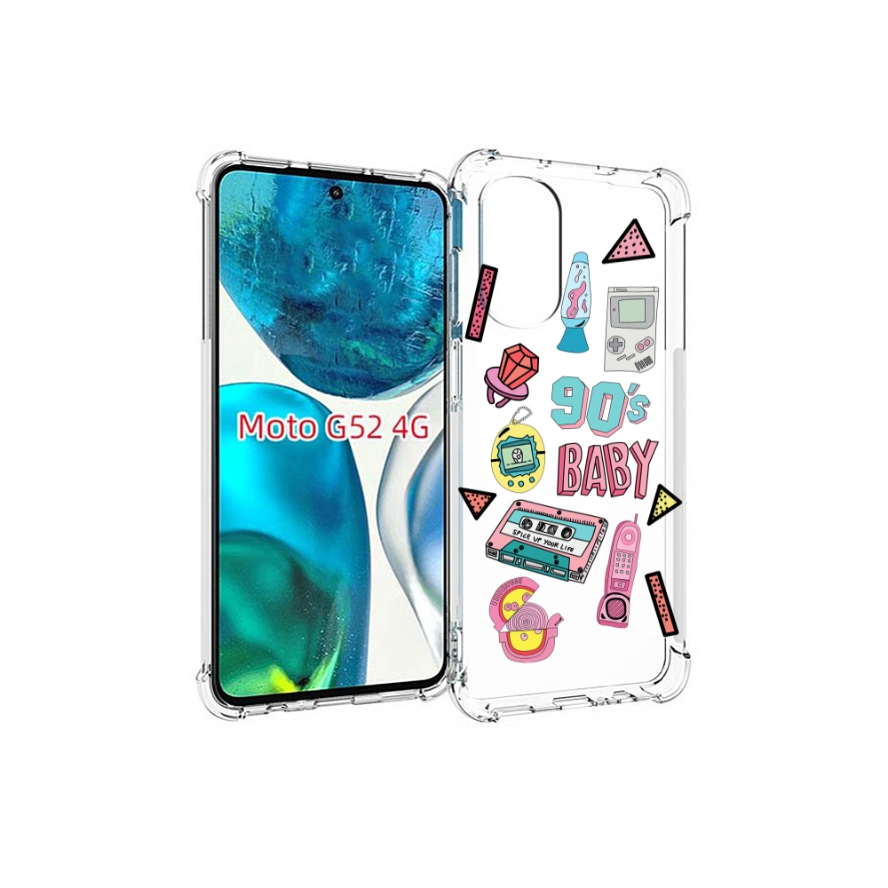 

Чехол MyPads гаджеты-90х для Motorola Moto G82 / Moto G52, Прозрачный, Tocco
