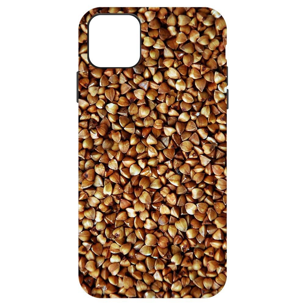 

Чехол-накладка Krutoff Soft Case Гречка для iPhone 11 Pro Max, Черный