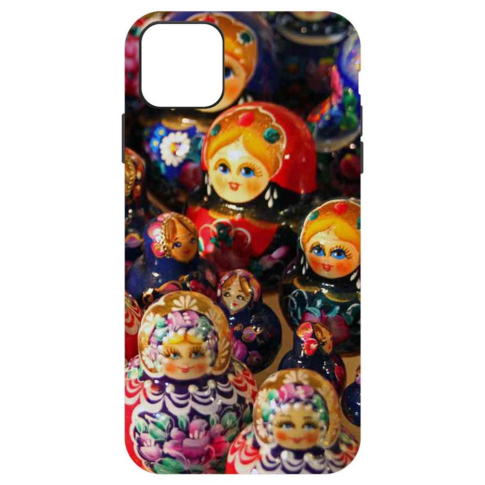 

Чехол-накладка Krutoff Soft Case Матрешка для iPhone 11 Pro Max, Черный