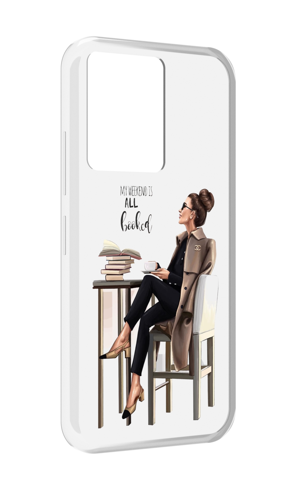 

Чехол MyPads Девушка-в-кофейне для Infinix Note 12 5G X671 / Note 12 Pro 5G, Прозрачный, Tocco