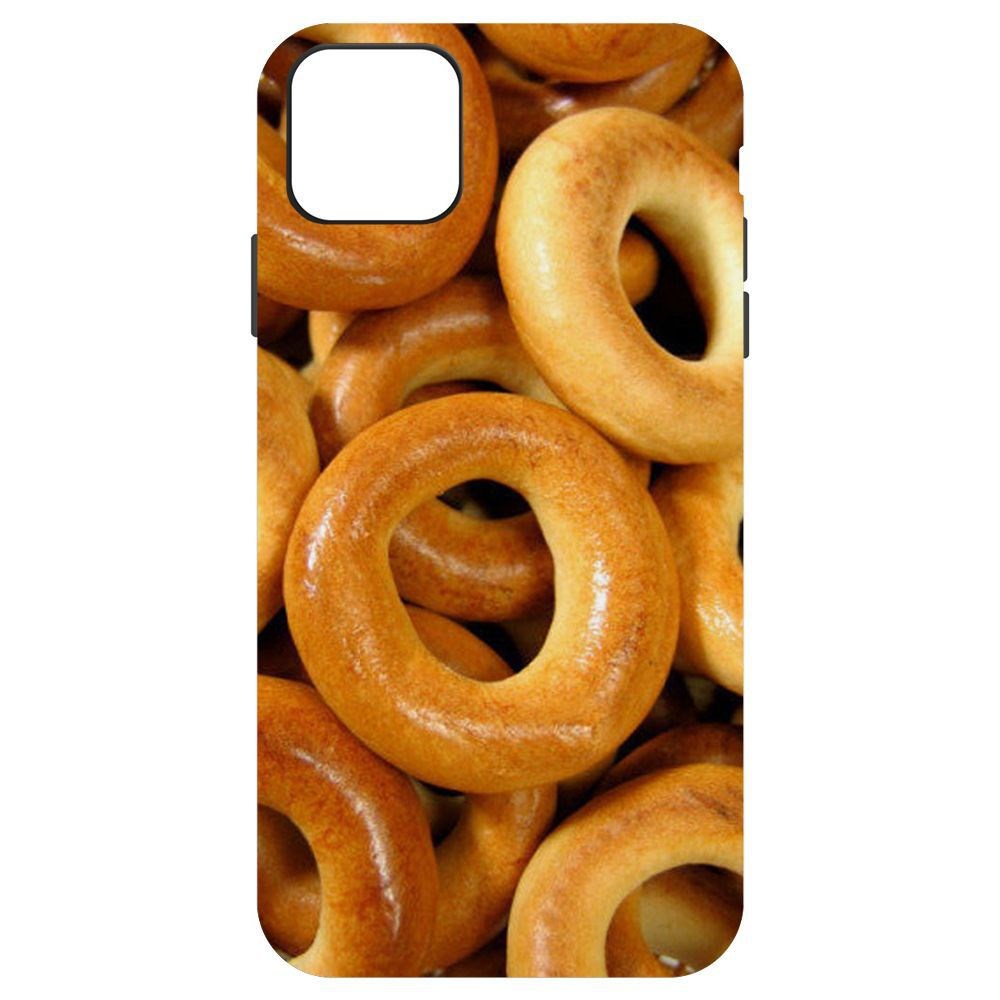 

Чехол-накладка Krutoff Soft Case Сушки для iPhone 11 Pro Max, Черный