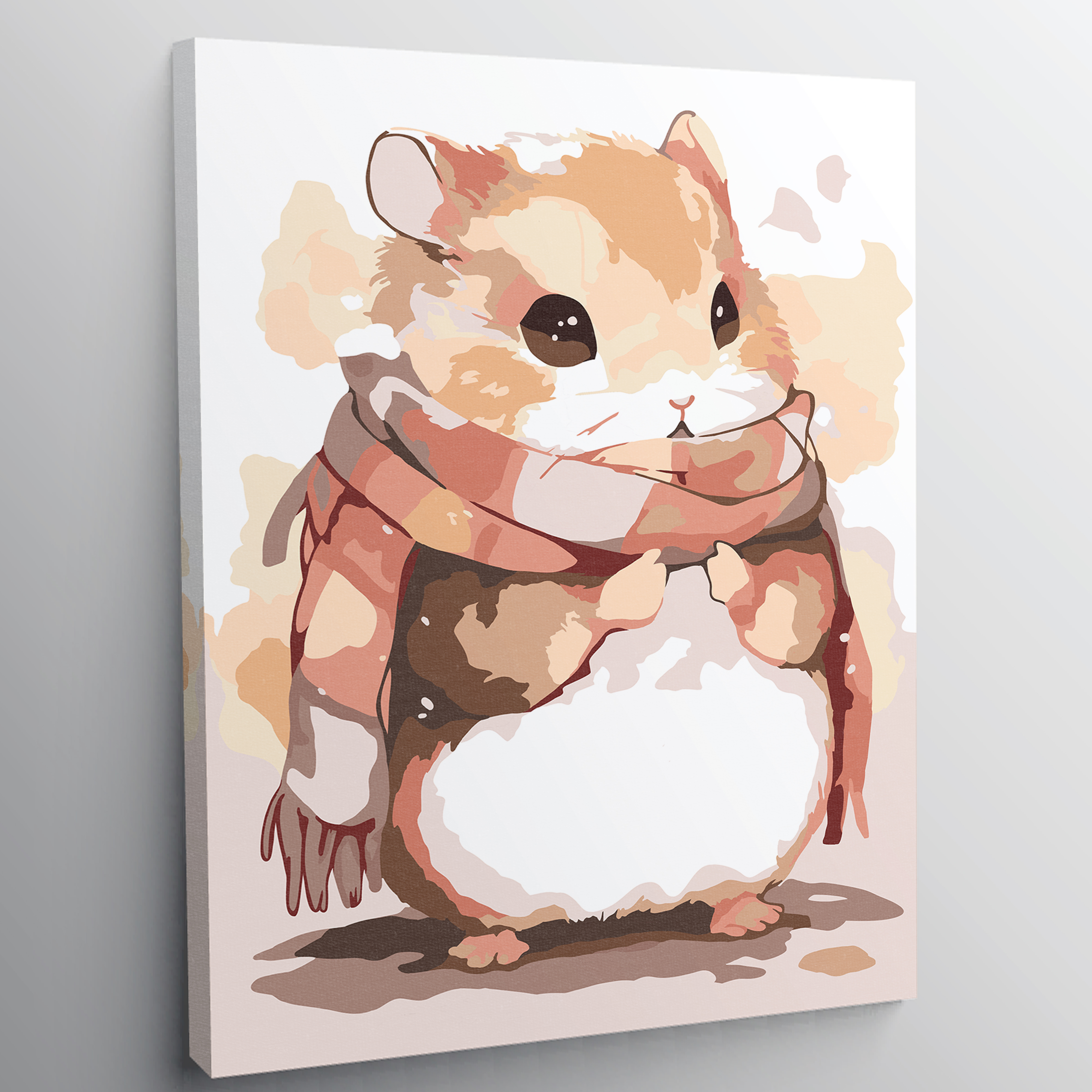 Картина по номерам Red Panda Хомячок в шарфике p55279 30x40 см