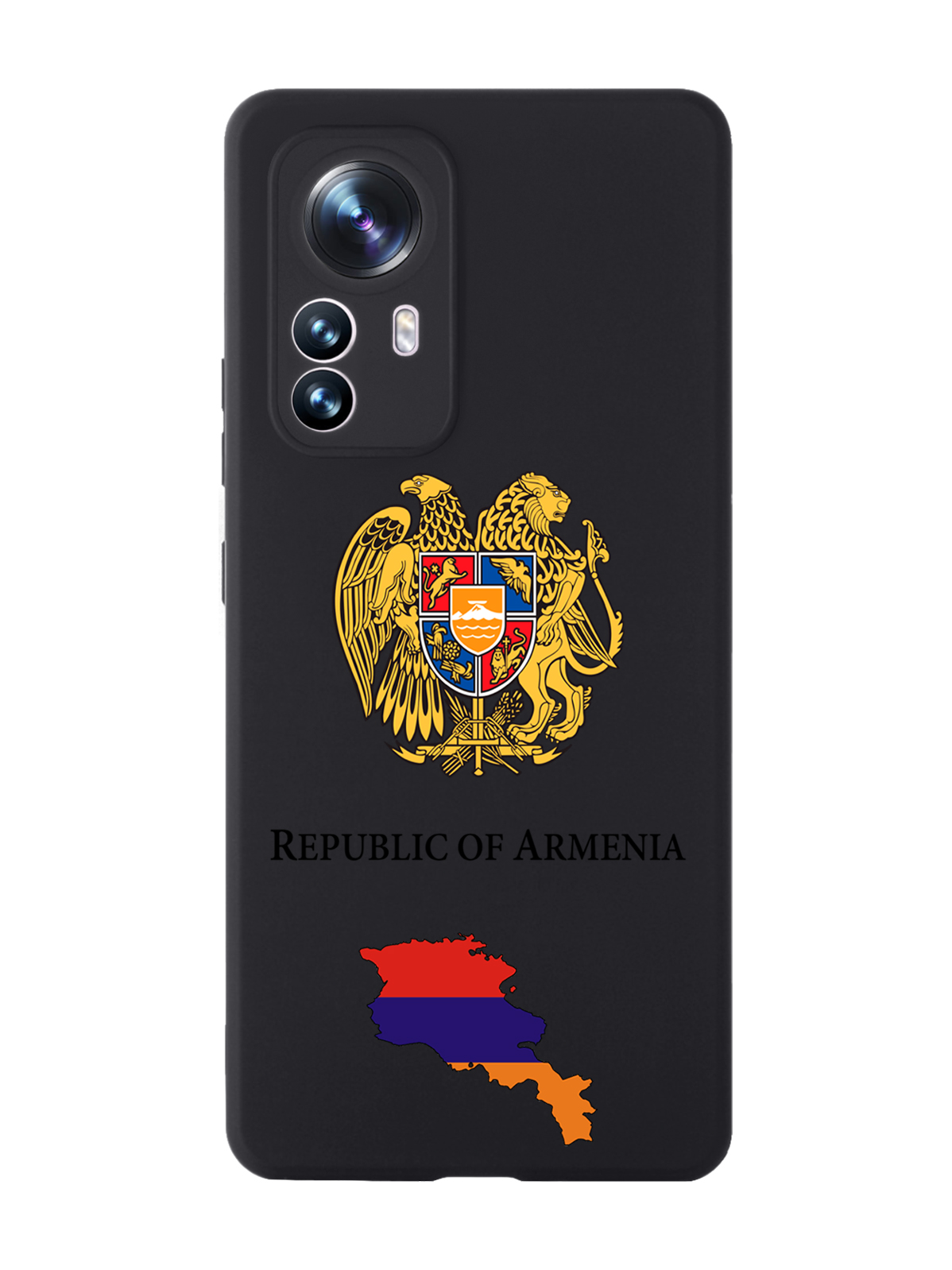 

Чехол SignumCase для Xiaomi 12X Герб Армении черный, Разноцветный