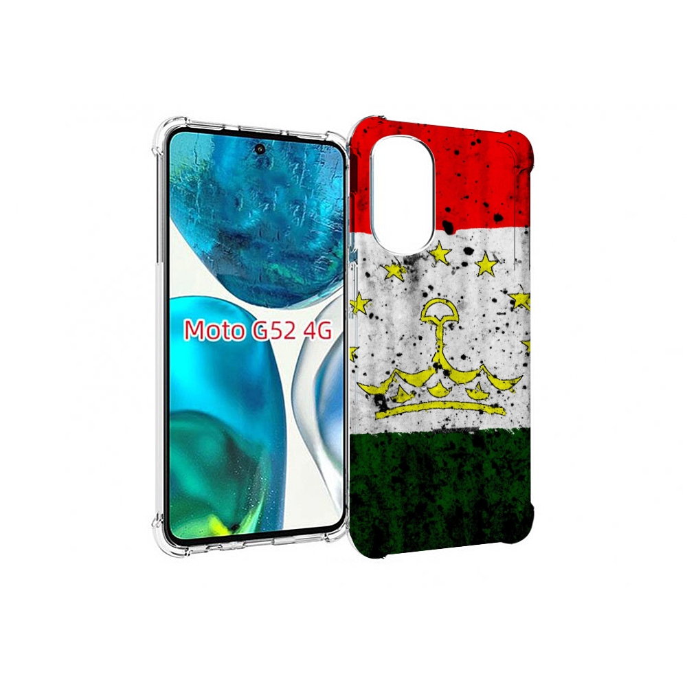 

Чехол MyPads герб флаг таджикистан для Motorola Moto G82 / Moto G52, Прозрачный, Tocco