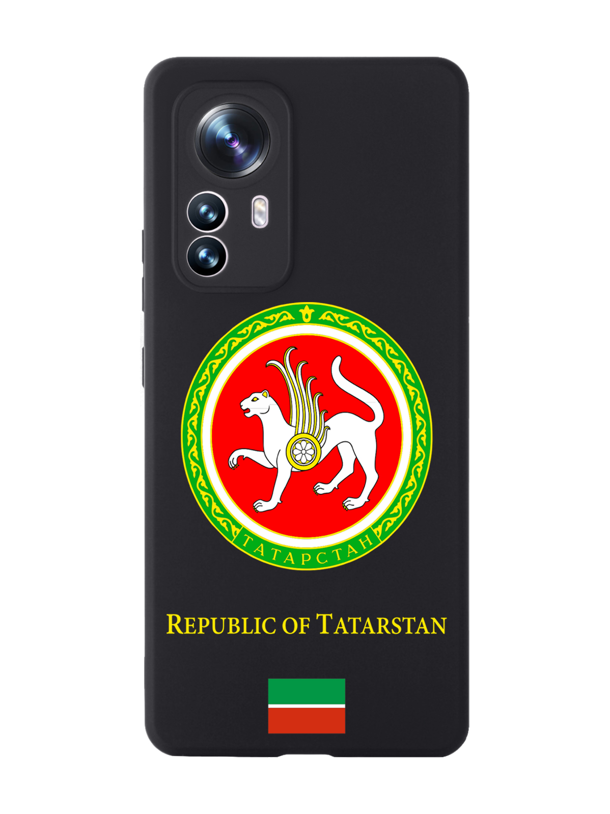 

Чехол SignumCase для Xiaomi 12X Герб Татарстана черный, Разноцветный