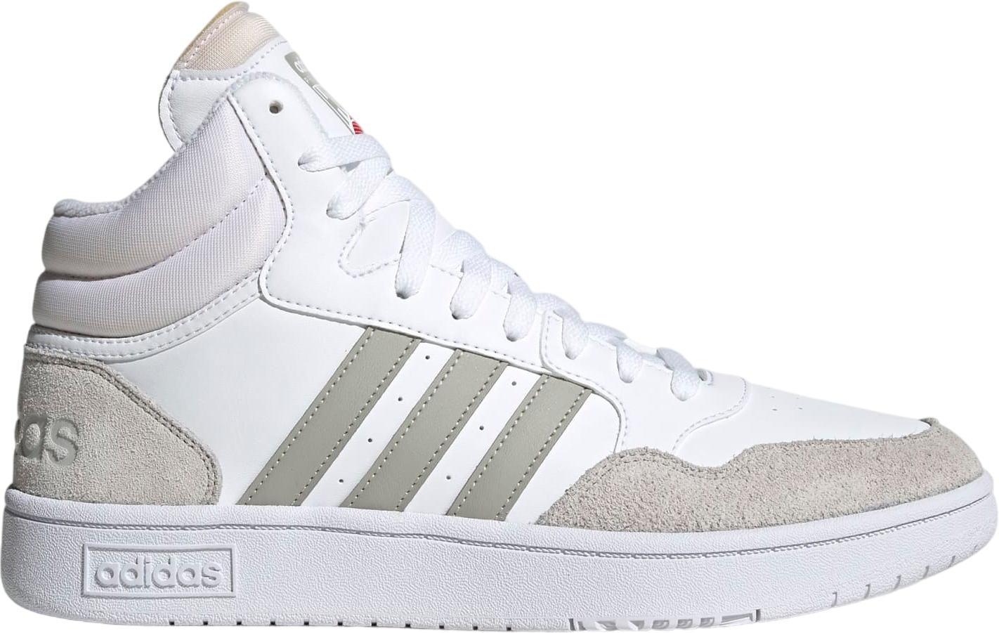 

Кеды мужские Adidas Hoops 3.0 Mid белые 8 UK, Белый, Hoops 3.0 Mid