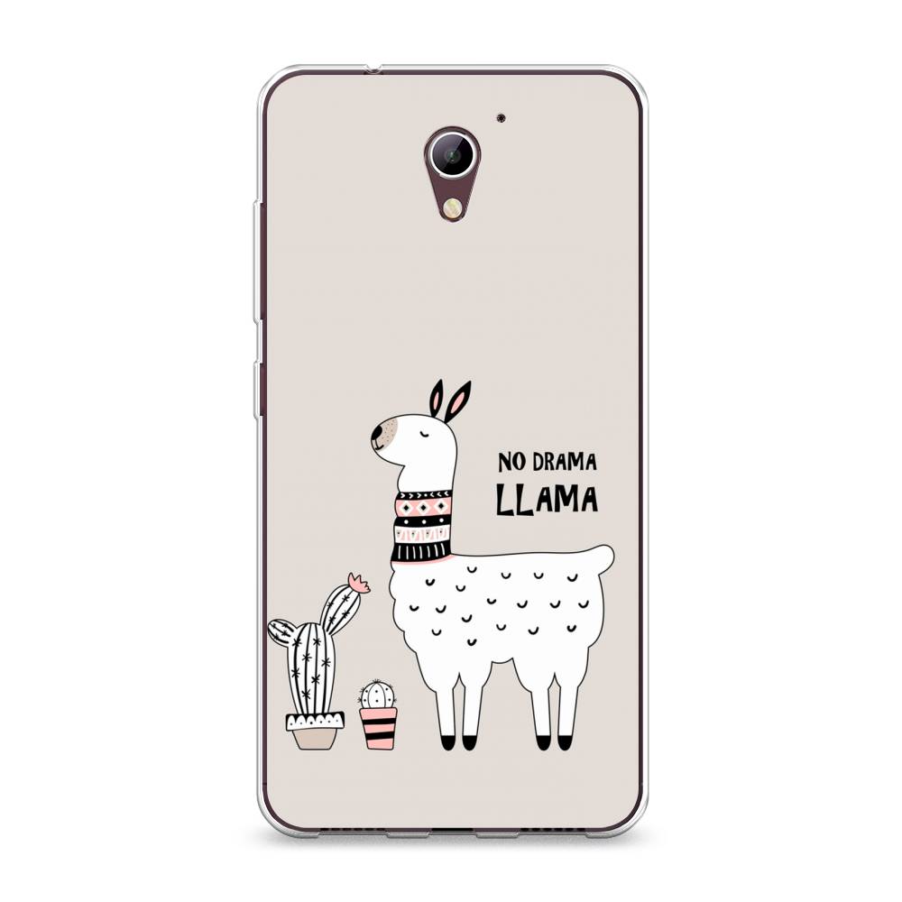 

Чехол Awog на ZTE Blade A510 / ЗТЕ Блэйд A510 "No drama LLama", Разноцветный, 130150-2