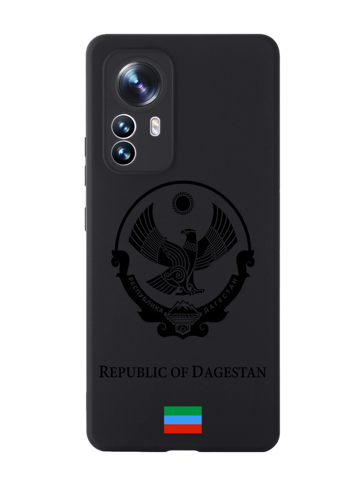 

Чехол SignumCase для Xiaomi 12X Черный лаковый Герб Дагестана черный