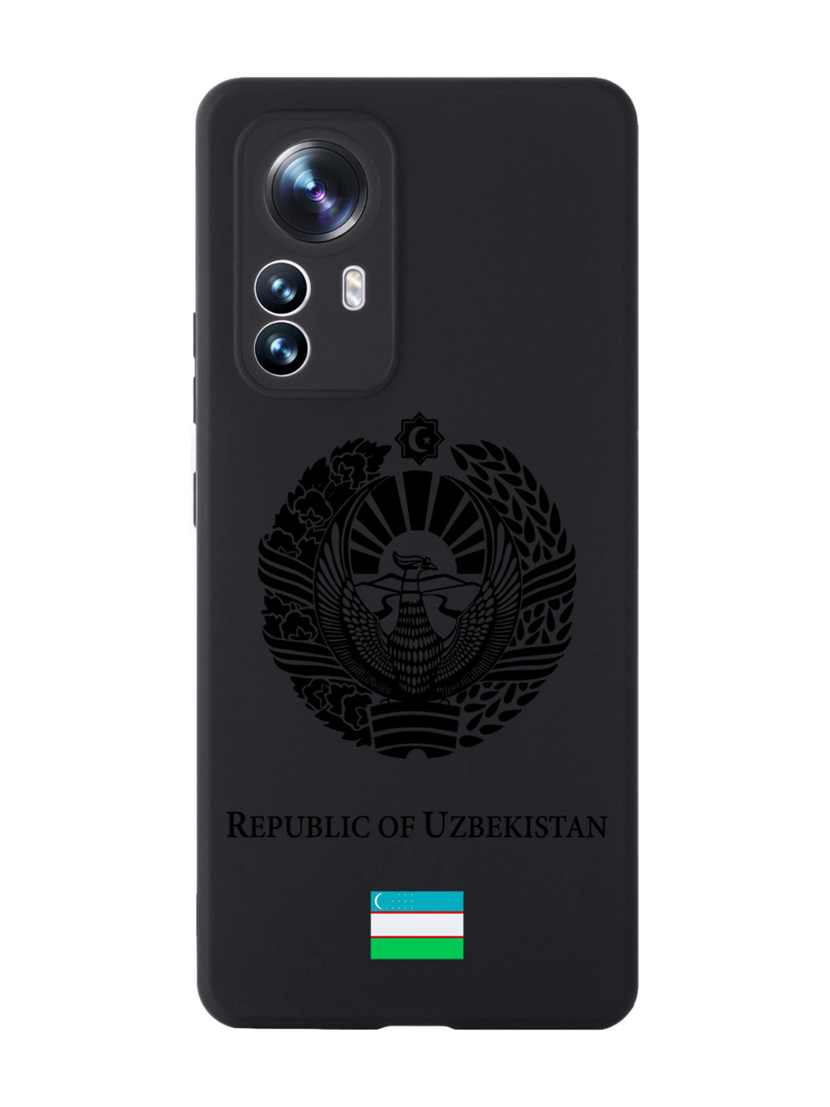 

Чехол SignumCase для Xiaomi 12X Черный лаковый Герб Узбекистана черный