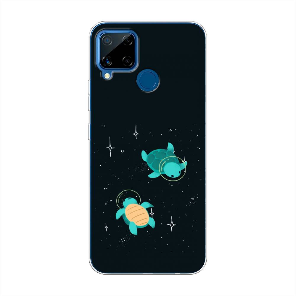 

Чехол Awog на Realme C15 "Черепашки космонавты", Разноцветный, 255050-4