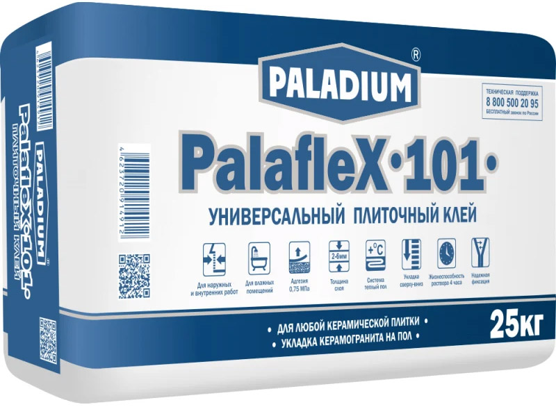 Клей PALADIUM PalafleХ-101 С0Т плиточный универсальный (25кг)