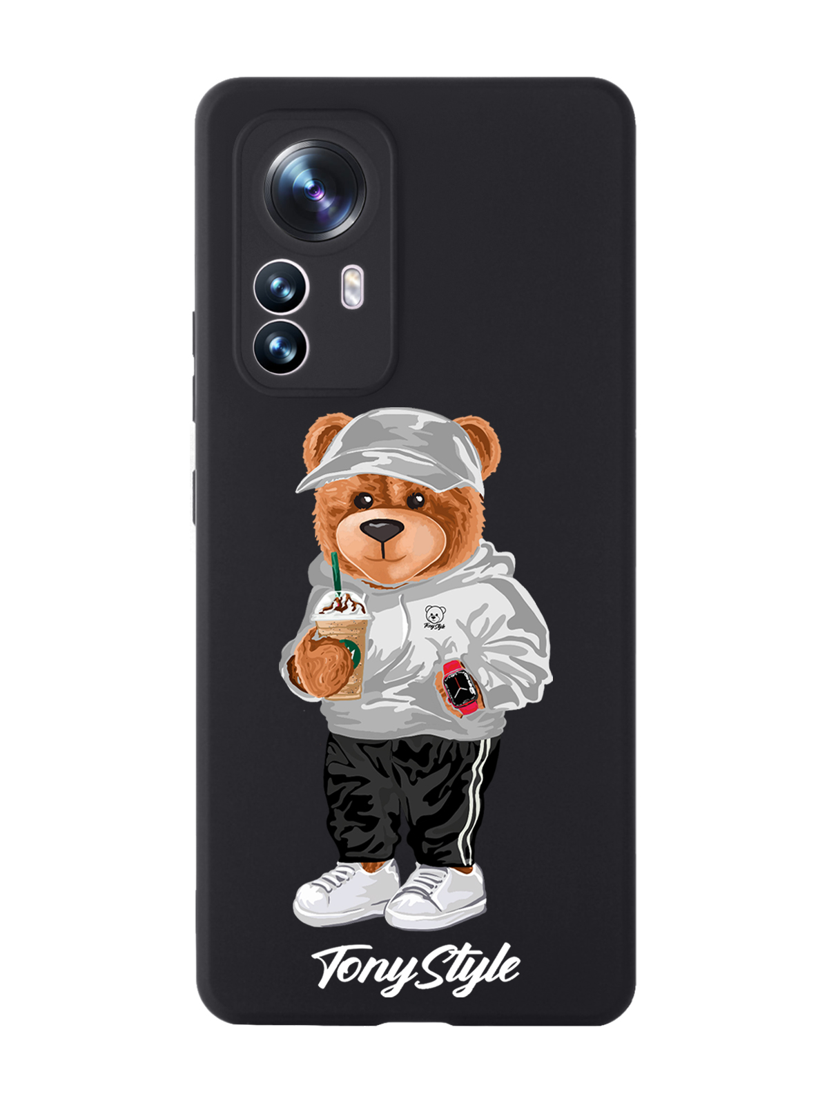 

Чехол Tony Style для Xiaomi 12X Tony Style с кофе черный, Серый;белый;черный