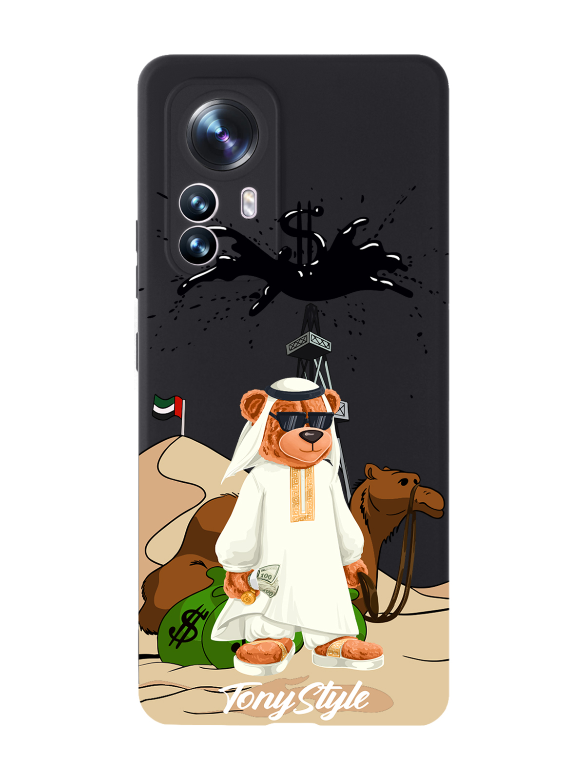 

Чехол Tony Style для Xiaomi 12X Tony Style Дубай черный, Белый;золотистый;коричневый