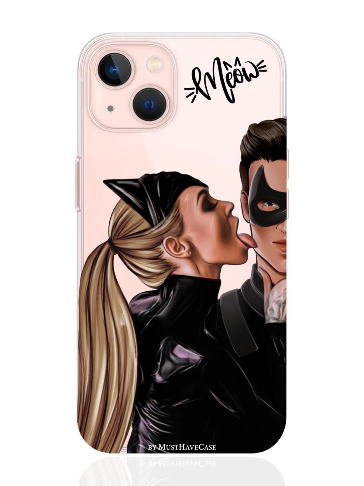 

Чехол MustHaveCase для iPhone 13 Кошечка с парнем, Прозрачный;черный;коричневый, Кошечка с парнем для Apple iPhone 13