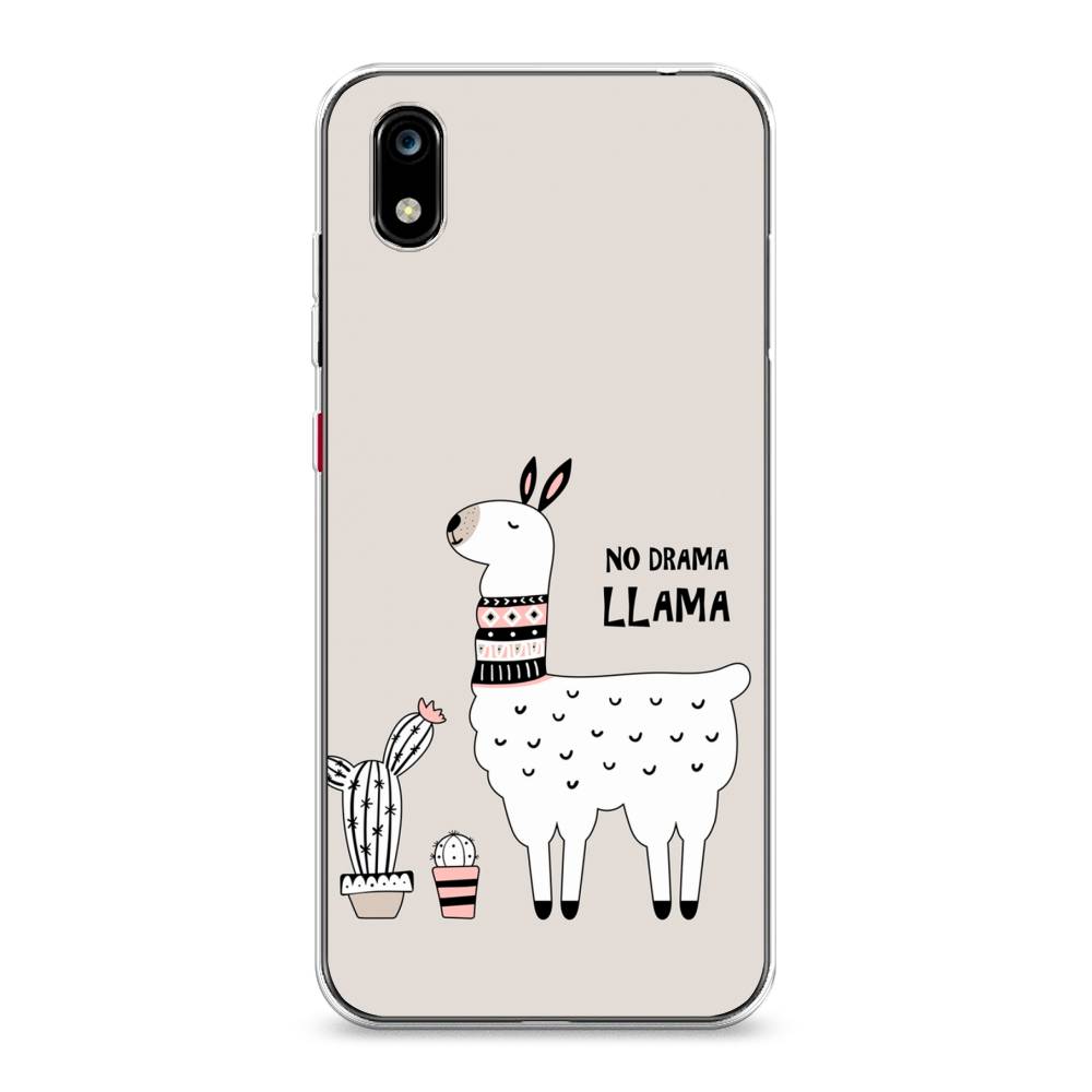 

Чехол Awog на ZTE Blade A7 2019 / ЗТЕ Блэйд A7 2019 "No drama LLama", Разноцветный, 133150-2