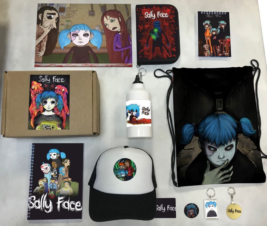 

Бокс с подарком Sally Face - 16, 50277349, 11 предметов, Бежевый