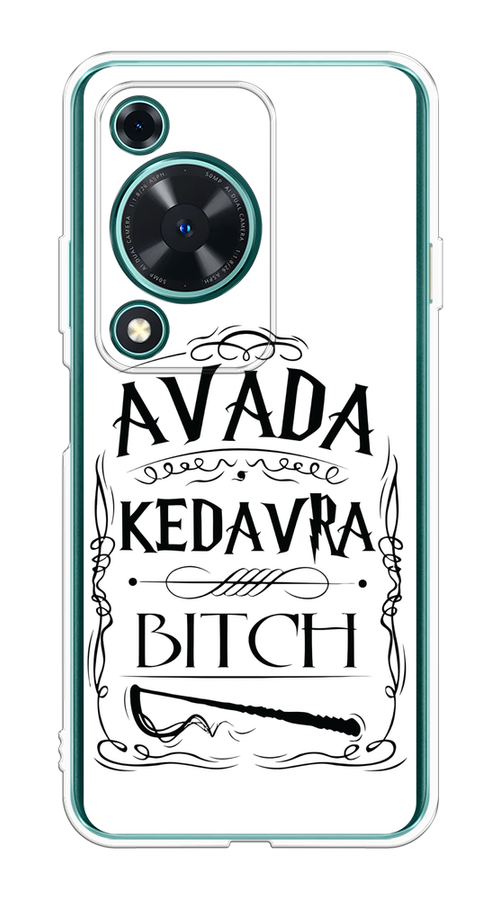 

Чехол на Huawei Nova Y72 "Avada kedavra bitch", Белый;серый;черный, 6123650-1