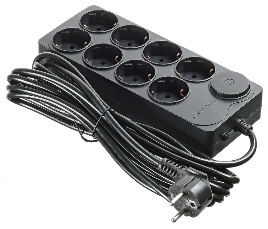 Сетевой фильтр IPPON BK-238, 8 розеток, 3 м, Black модуль ippon 1180662 dry contacts card innova rt33